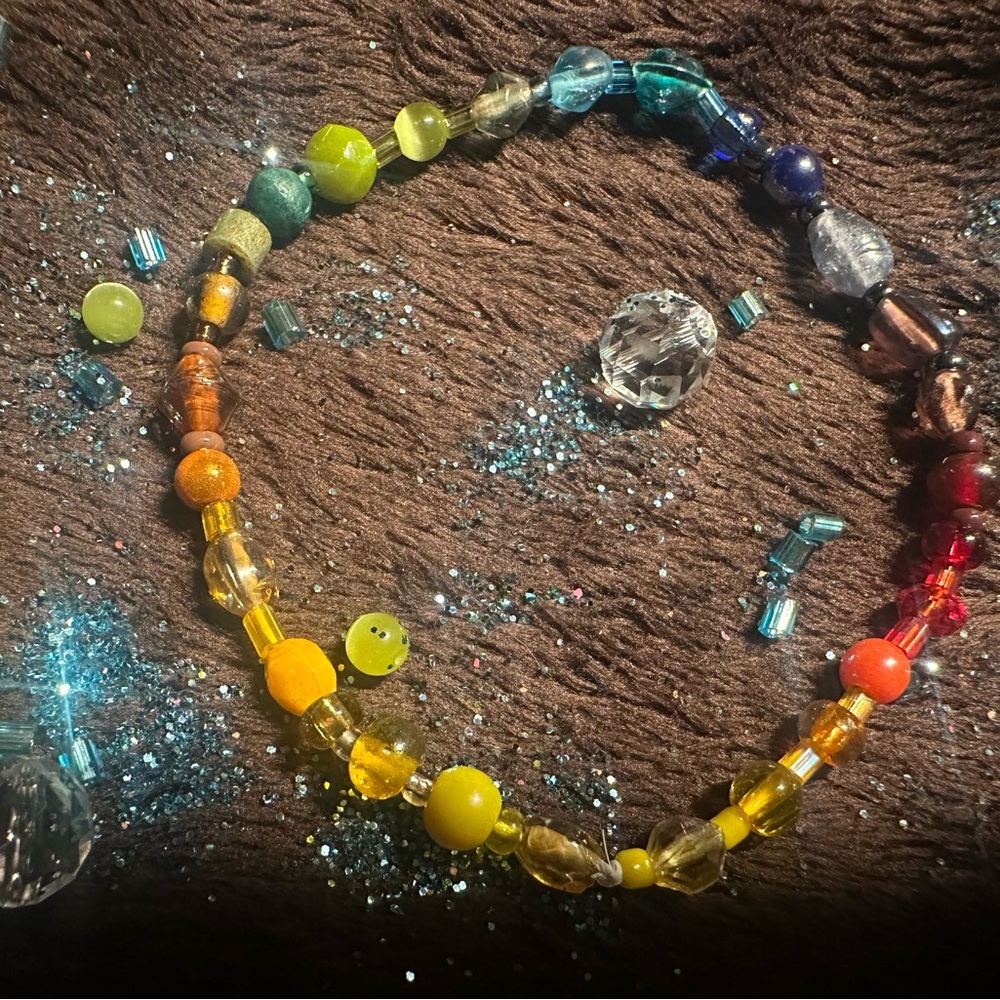 Rainbow beaded bracelet